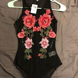 Charlotte Russe Mesh Bodysuit